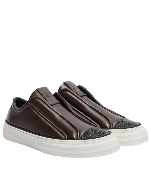 Brunello Cucinelli Monili leather sneakers