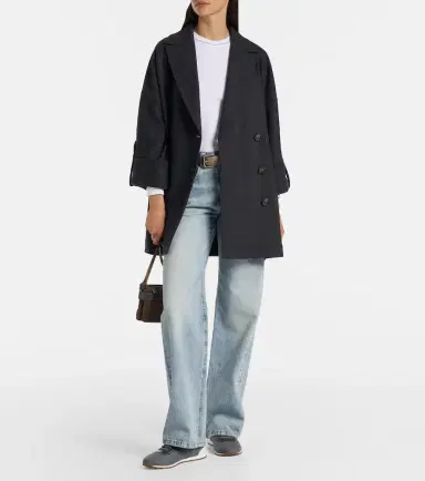 Brunello Cucinelli Leather-trimmed felt sneakers | Thumbnail 5