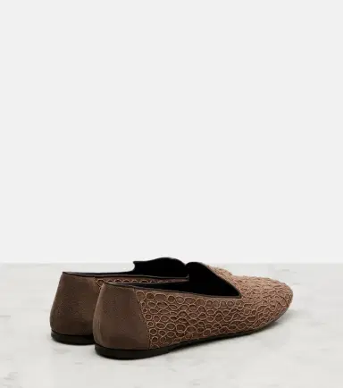 Brunello Cucinelli Embellished suede loafers | Thumbnail 4