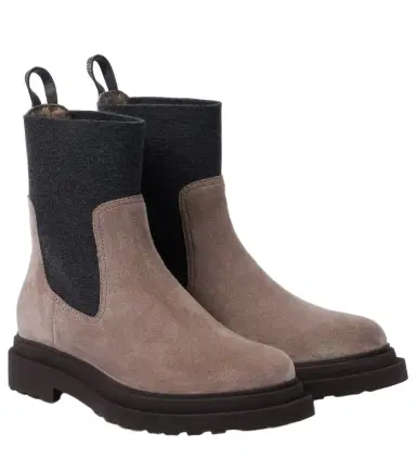 Brunello Cucinelli Suede ankle boots | Thumbnail 1