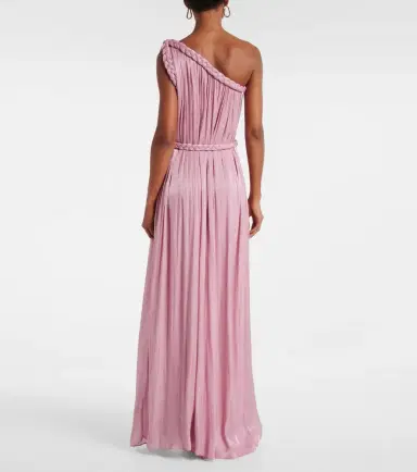 Costarellos Isilda lamé georgette gown | Thumbnail 3
