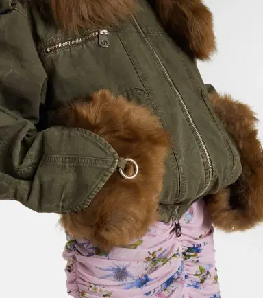 BLUMARINE Cotton canvas bomber jacket | Thumbnail 3