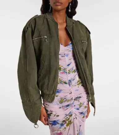 BLUMARINE Cotton canvas bomber jacket | Thumbnail 5
