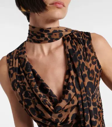 BLUMARINE Leopard-printed jersey top | Thumbnail 2