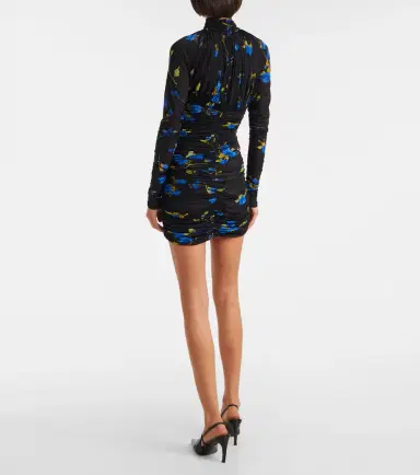 BLUMARINE Cutout floral jersey minidress | Thumbnail 2 BLUMARINE Cutout floral jersey minidress | Thumbnail 2