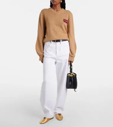 Marni Patch-appliqué cashmere sweater | Thumbnail 3