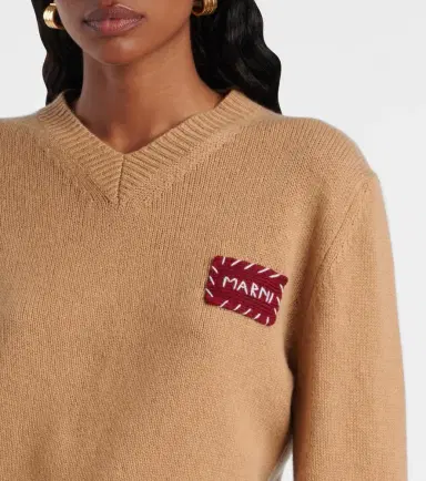 Marni Patch-appliqué cashmere sweater | Thumbnail 4