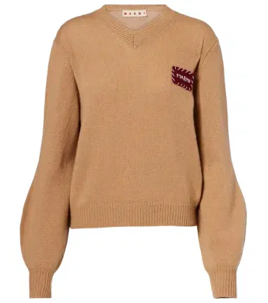 Marni Patch-appliqué cashmere sweater | Thumbnail 1