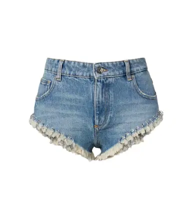 Blumarine Embellished denim shorts | Thumbnail 1 Blumarine Embellished denim shorts | Thumbnail 1