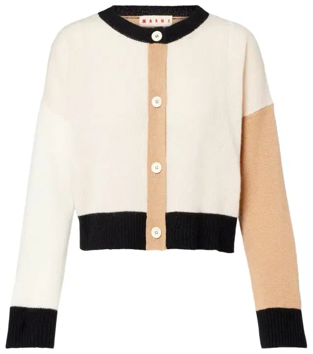 Marni Colorblocked cashmere cardigan