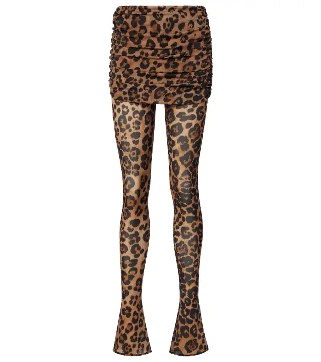 Blumarine Leopard-printed jersey leggings