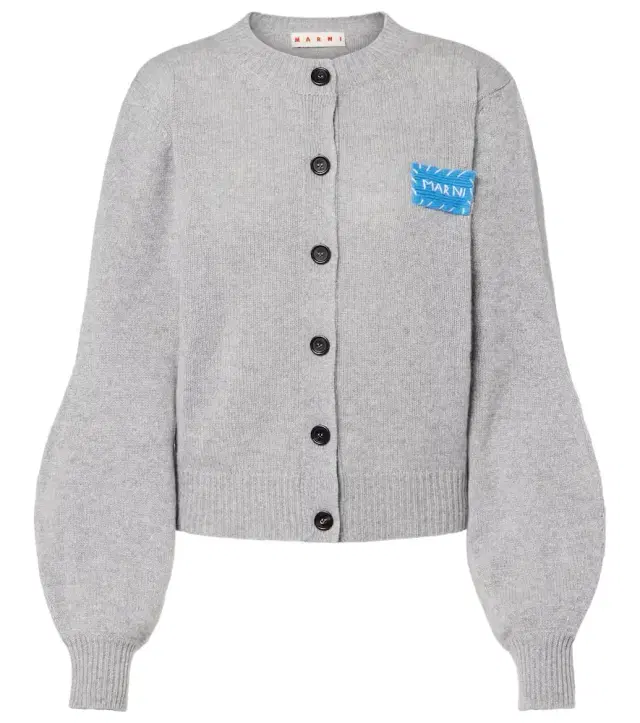 Marni Logo cashmere cardigan