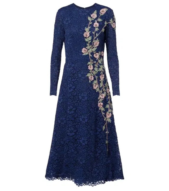 Costarellos Marlena embellished lace cocktail dress