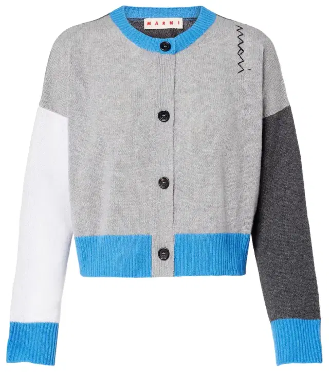 Marni Colorblocked cashmere cardigan
