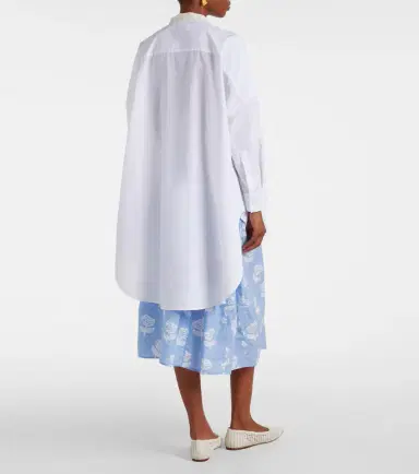 Marni Tie-neck cotton shirt dress | Thumbnail 4