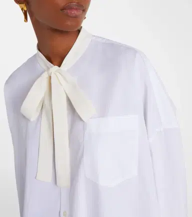 Marni Tie-neck cotton shirt dress | Thumbnail 5
