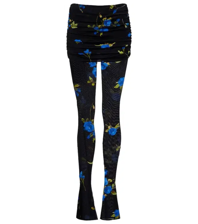 BLUMARINE Floral jersey leggings