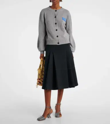 Marni Tiered cotton-blend midi skirt | Thumbnail 2