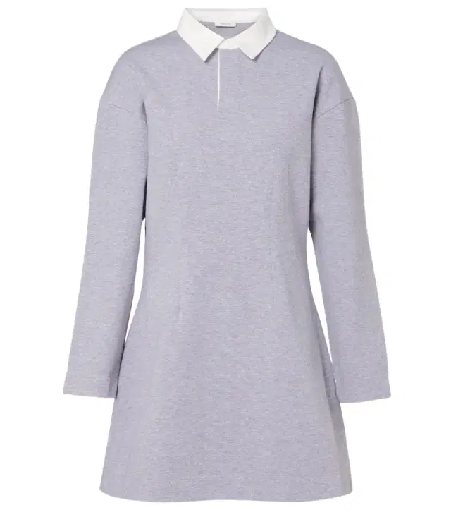 JW Anderson Cotton-blend jersey polo dress