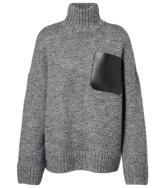 JW Anderson Wool and alpaca-blend turtleneck sweater