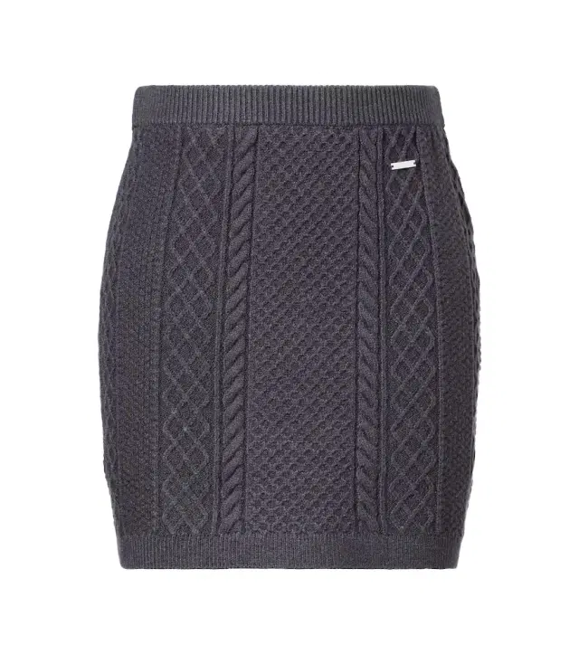 JW Anderson Cable-knit wool and cotton-blend miniskirt