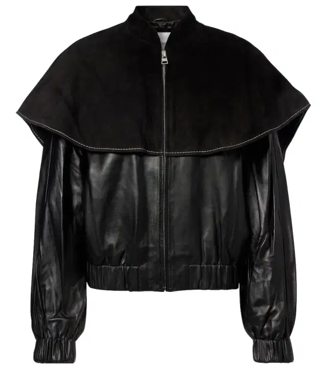 JW Anderson Caped leather jacket