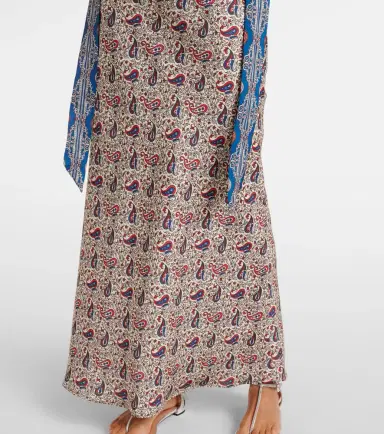 Rabanne Paisley scarf-detail satin slip dress | Thumbnail 5 Rabanne Paisley scarf-detail satin slip dress | Thumbnail 5