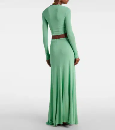 Rabanne Cutout embellished crop top | Thumbnail 2