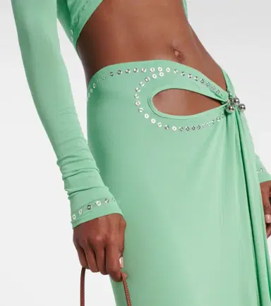 Rabanne Cutout embellished crop top | Thumbnail 5