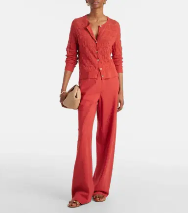 Vince Cotton and linen-blend wide-leg pants | Thumbnail 4