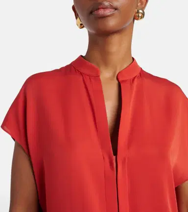 Vince Silk-blend blouse | Thumbnail 3