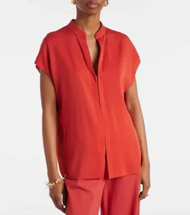Vince Silk-blend blouse | Thumbnail 5