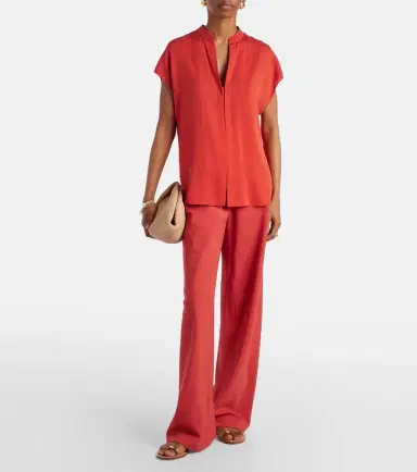 Vince Silk-blend blouse | Thumbnail 6