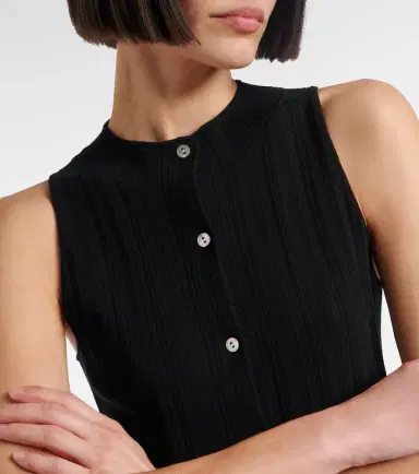 Vince Ribbed-knit cotton top | Thumbnail 5 Vince Ribbed-knit cotton top | Thumbnail 5