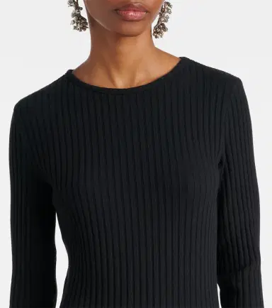 Vince Ribbed-knit cotton-blend maxi dress | Thumbnail 3 Vince Ribbed-knit cotton-blend maxi dress | Thumbnail 3