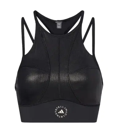 Adidas by Stella McCartney Lamé sports bra | Thumbnail 1