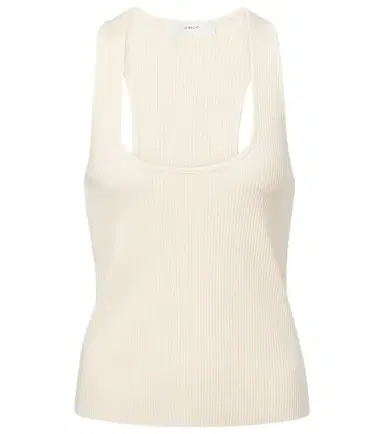 Vince Ribbed-knit cotton blend top | Thumbnail 1