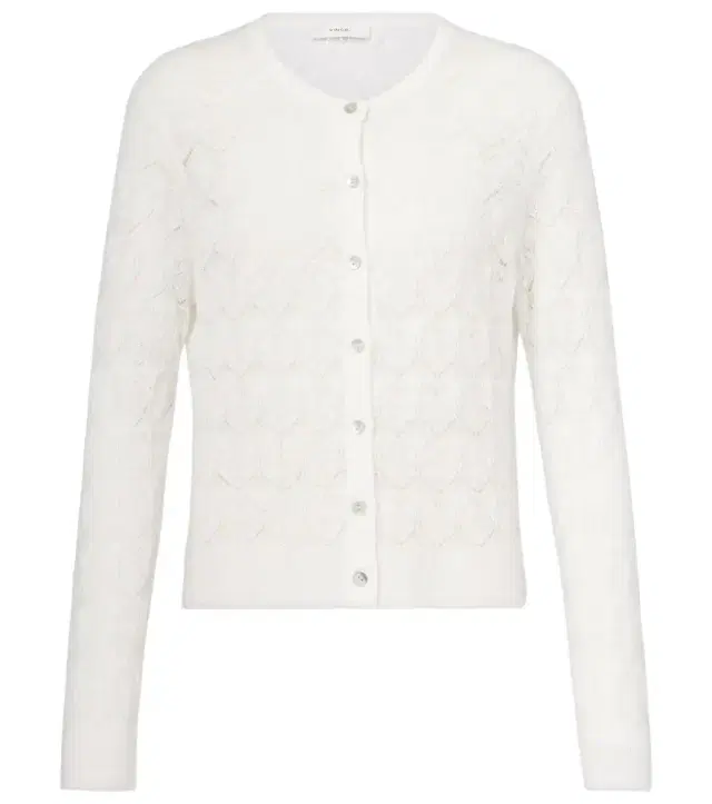 Vince Pointelle cotton cardigan