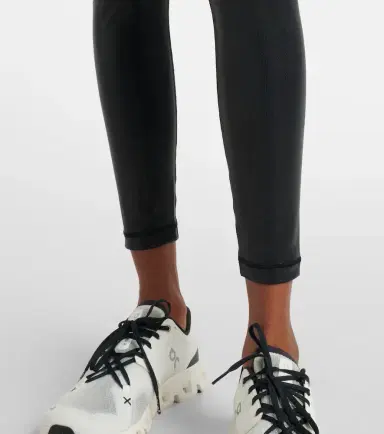 Adidas by Stella McCartney High-rise lamé leggings | Thumbnail 3
