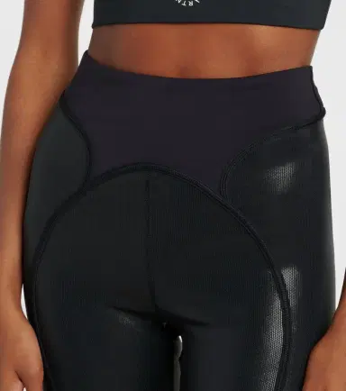 Adidas by Stella McCartney High-rise lamé leggings | Thumbnail 5