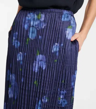 Vince Poppy Blur plissé midi skirt | Thumbnail 4