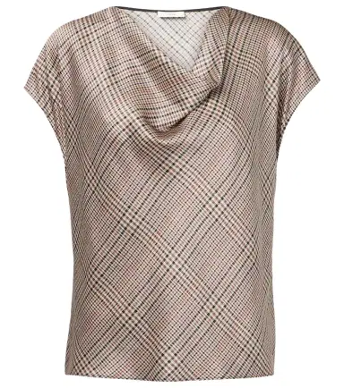 Vince Houndstooth silk top | Thumbnail 1