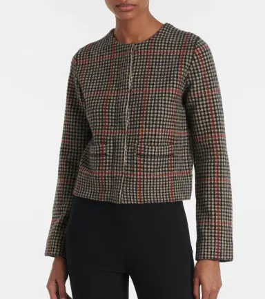 Vince Checked wool cardigan | Thumbnail 2