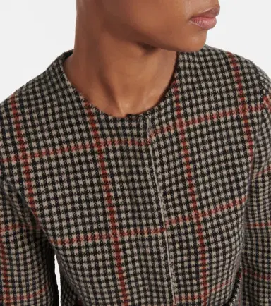 Vince Checked wool cardigan | Thumbnail 5
