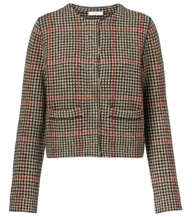 Vince Checked wool cardigan | Thumbnail 1