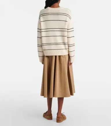 Vince Striped wool-blend sweater | Thumbnail 3
