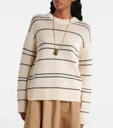 Vince Striped wool-blend sweater | Thumbnail 6