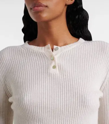 Vince Cashmere and silk Henley shirt | Thumbnail 6 Vince Cashmere and silk Henley shirt | Thumbnail 6