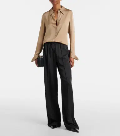 Vince Silk-blend satin shirt | Thumbnail 2 Vince Silk-blend satin shirt | Thumbnail 2