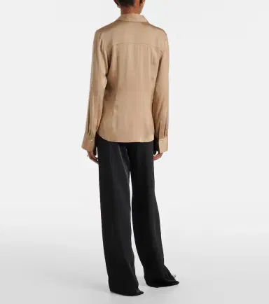Vince Silk-blend satin shirt | Thumbnail 6 Vince Silk-blend satin shirt | Thumbnail 6